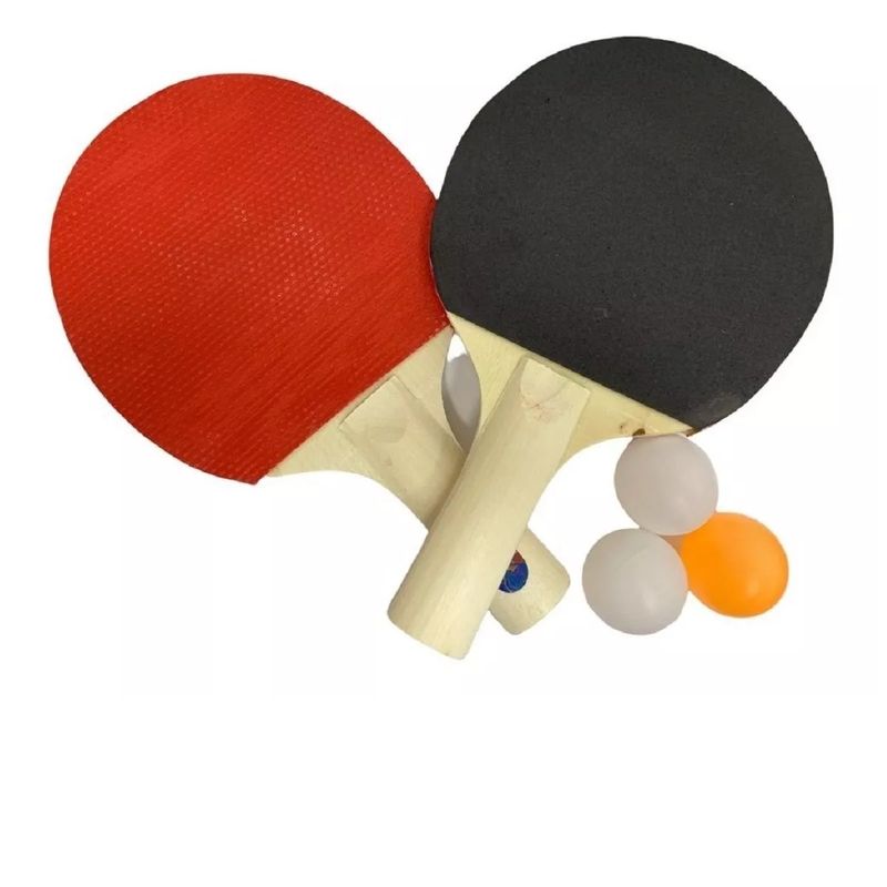 GENERICO - Kit De Juego Ping Pong 2 Paletas+3 Pelotas