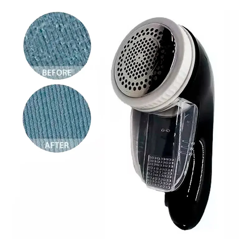 IRM Aspirador Quita Saca Pelusas Eléctrico Ropa Negro