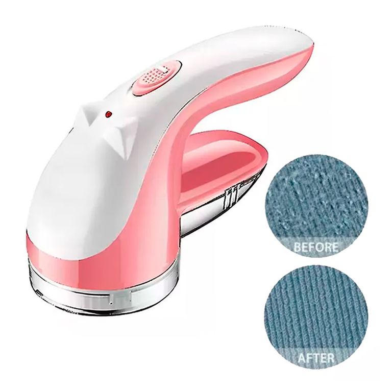 IRM Aspirador Quita Saca Pelusas Eléctrico Ropa Rosa