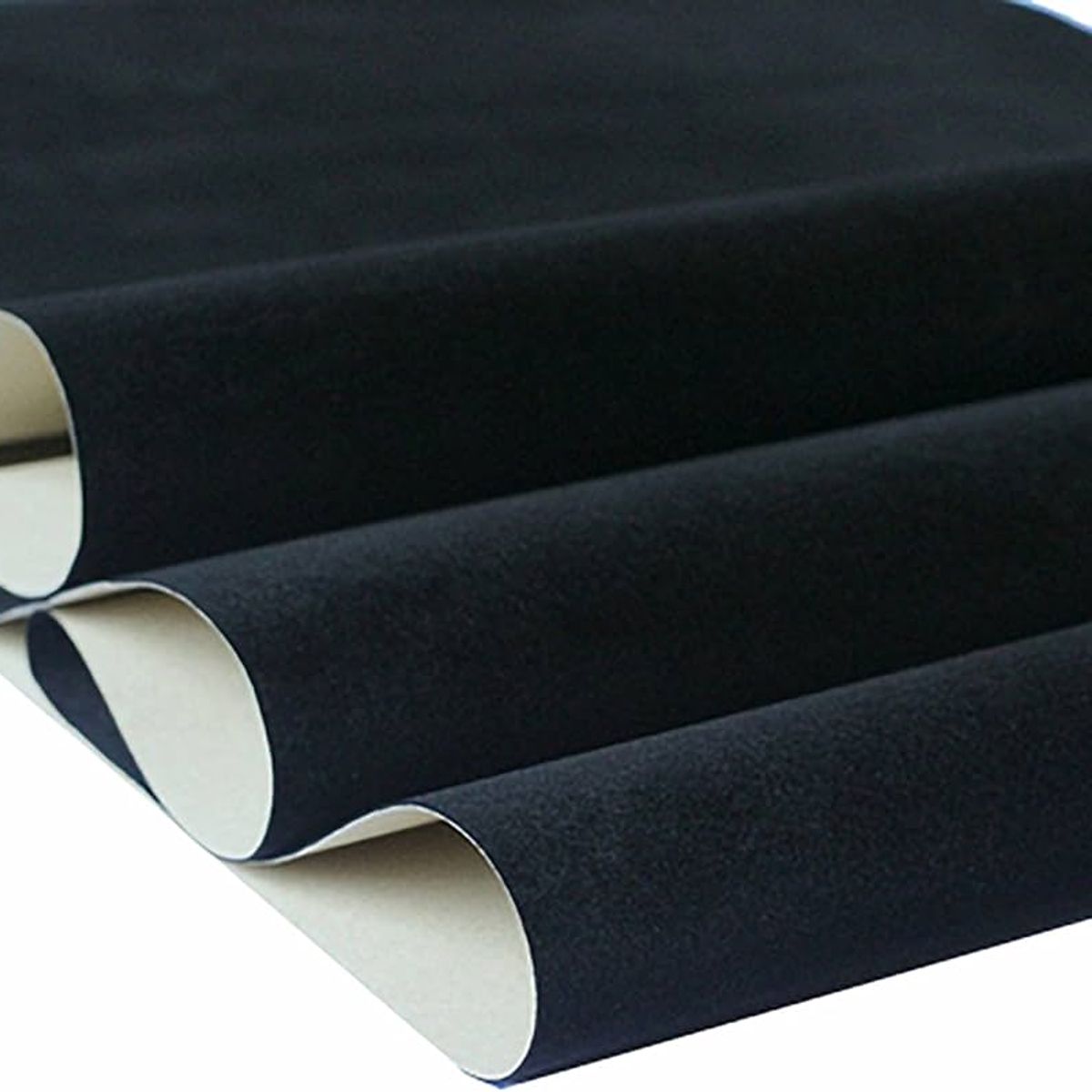 GENERICO - tela felpa gamuza velvet tapicería 5 metros negro