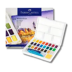 FABER-CASTELL - Estuche Acuarela 24 Pastillas