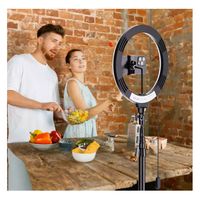 Aro De Luz Profesional Grande 36cm Con Tripode 1.9 Metros