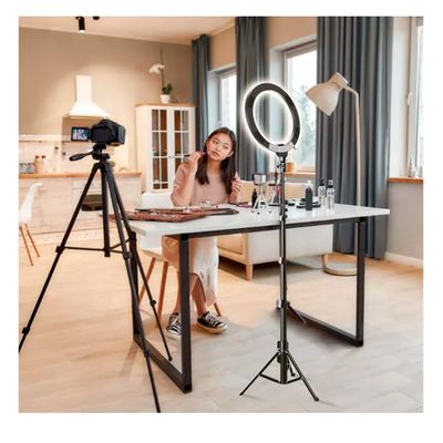 Imagen 2 del producto Aro De Luz Profesional Grande 36cm Con Tripode 1.9 Metros