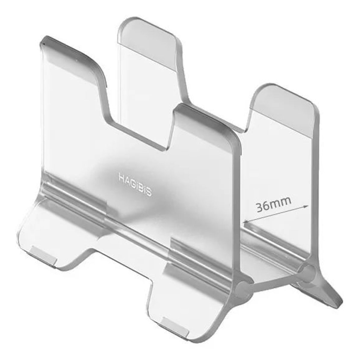 HAGIBIS - Soporte Vertical Tipo Gravitatorio Transparente Para Macbook Note