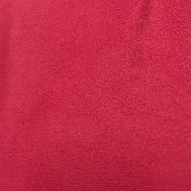 GENERICO - tela felpa gamuza velvet tapicería  10 metros rojo italiano