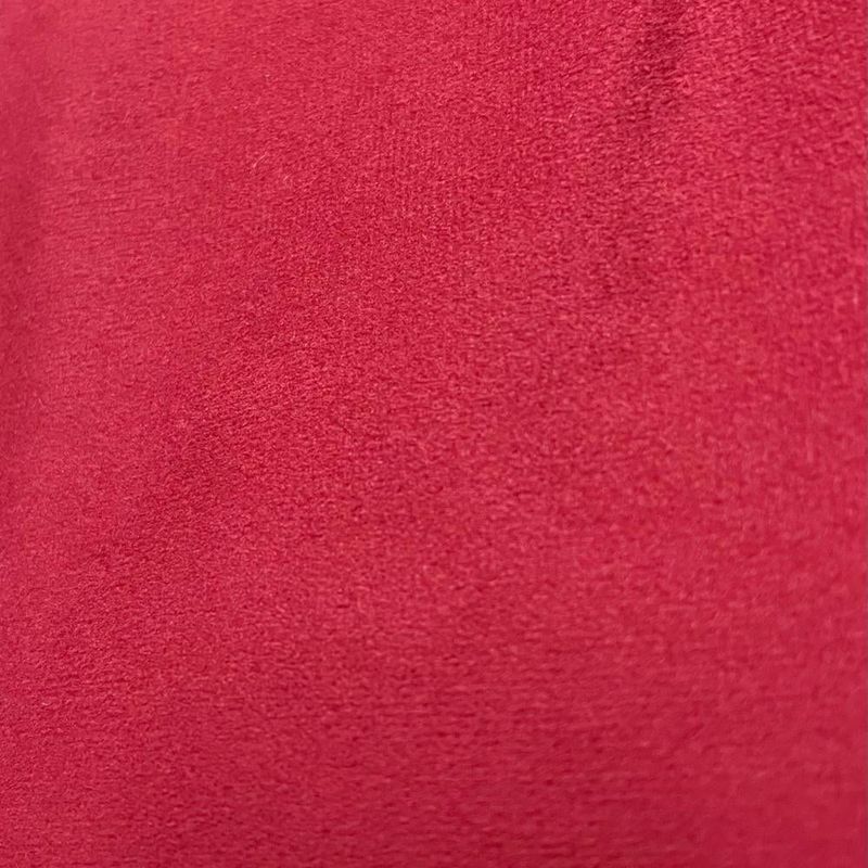 GENERICO - tela felpa gamuza velvet tapicería  10 metros rojo italiano