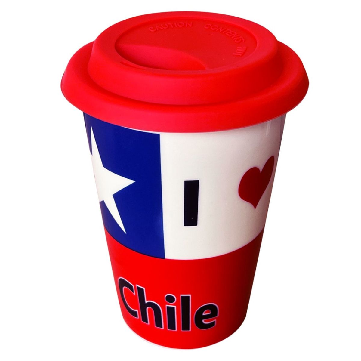 UTILISIMO - Vaso Térmico de Cerámica Chile Fechas Patrias 440ML