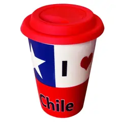 UTILISIMO - Vaso Térmico de Cerámica Chile Fechas Patrias 440ML