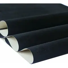 GENERICO - Tela felpa gamuza velvet tapicería 10 metros negro