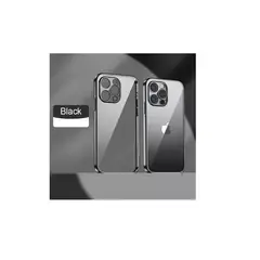 GENERICO - Funda De Silicona Transparente Para iPhone 14pro Max-NEGRO