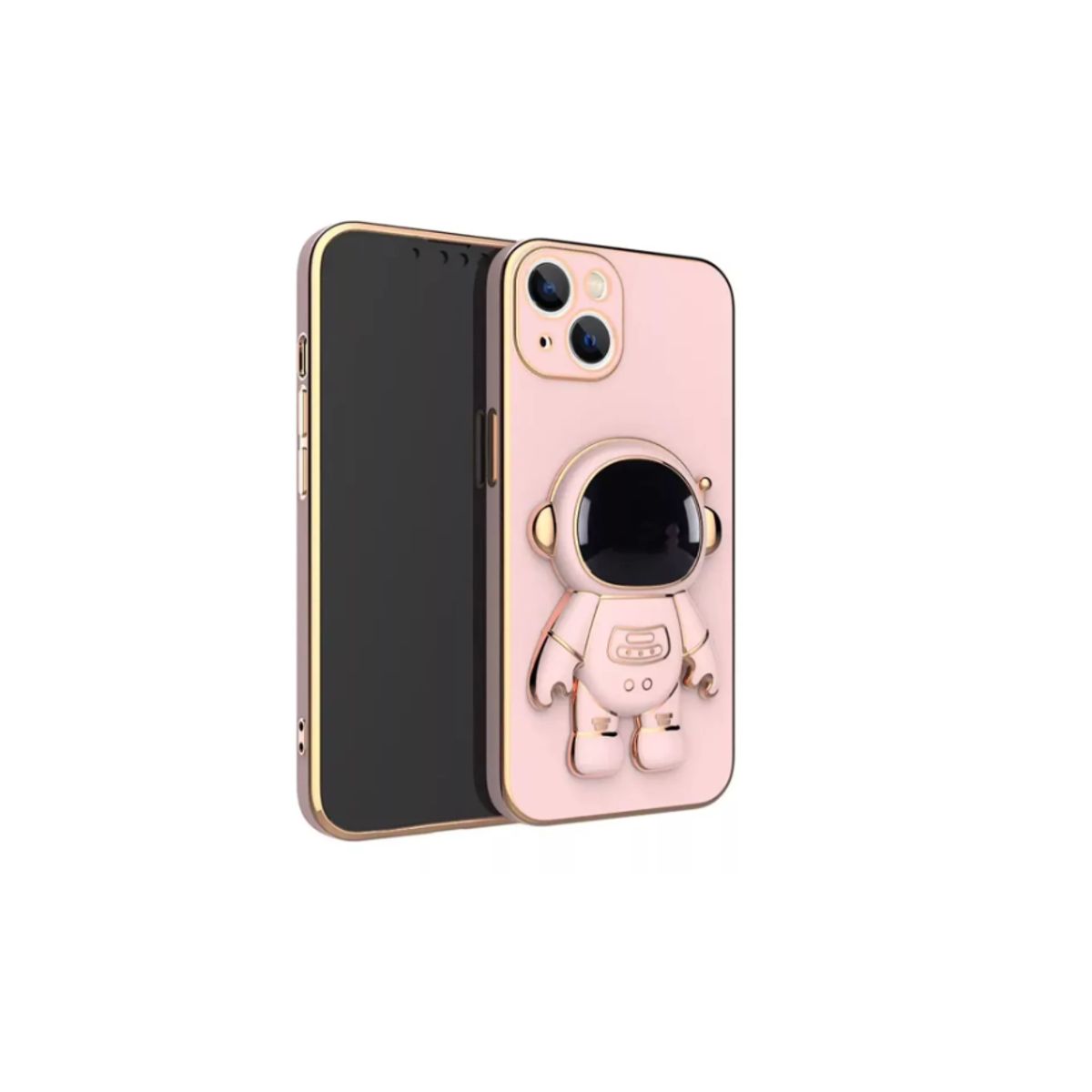 GENERICO - Funda De Astronauta Con Soporte Para iPhone 14pro Max-ROSA