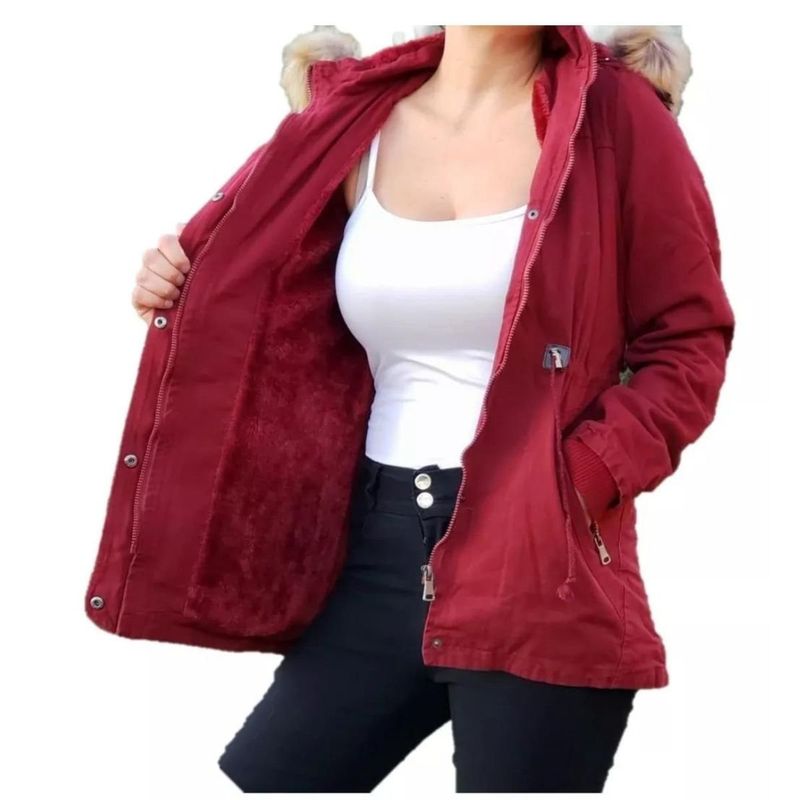 MPROPIA - Chaqueta Gabardina Mujer Forro Piel Colores 890