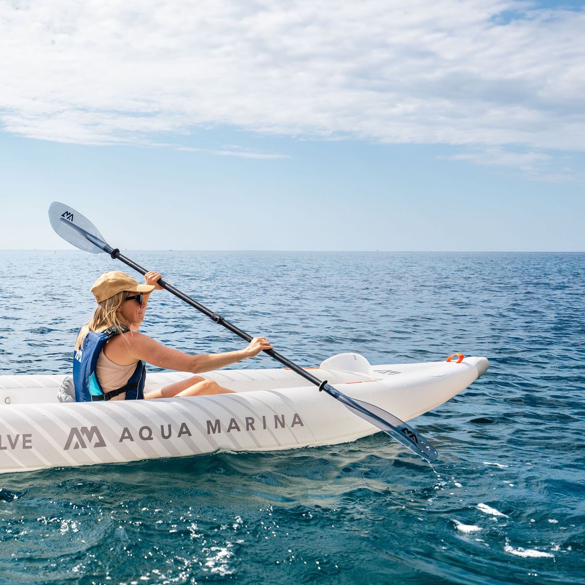 AQUA MARINA - Remo Kayak Desarmable Aqua Marina KP-2 Palas Transparentes