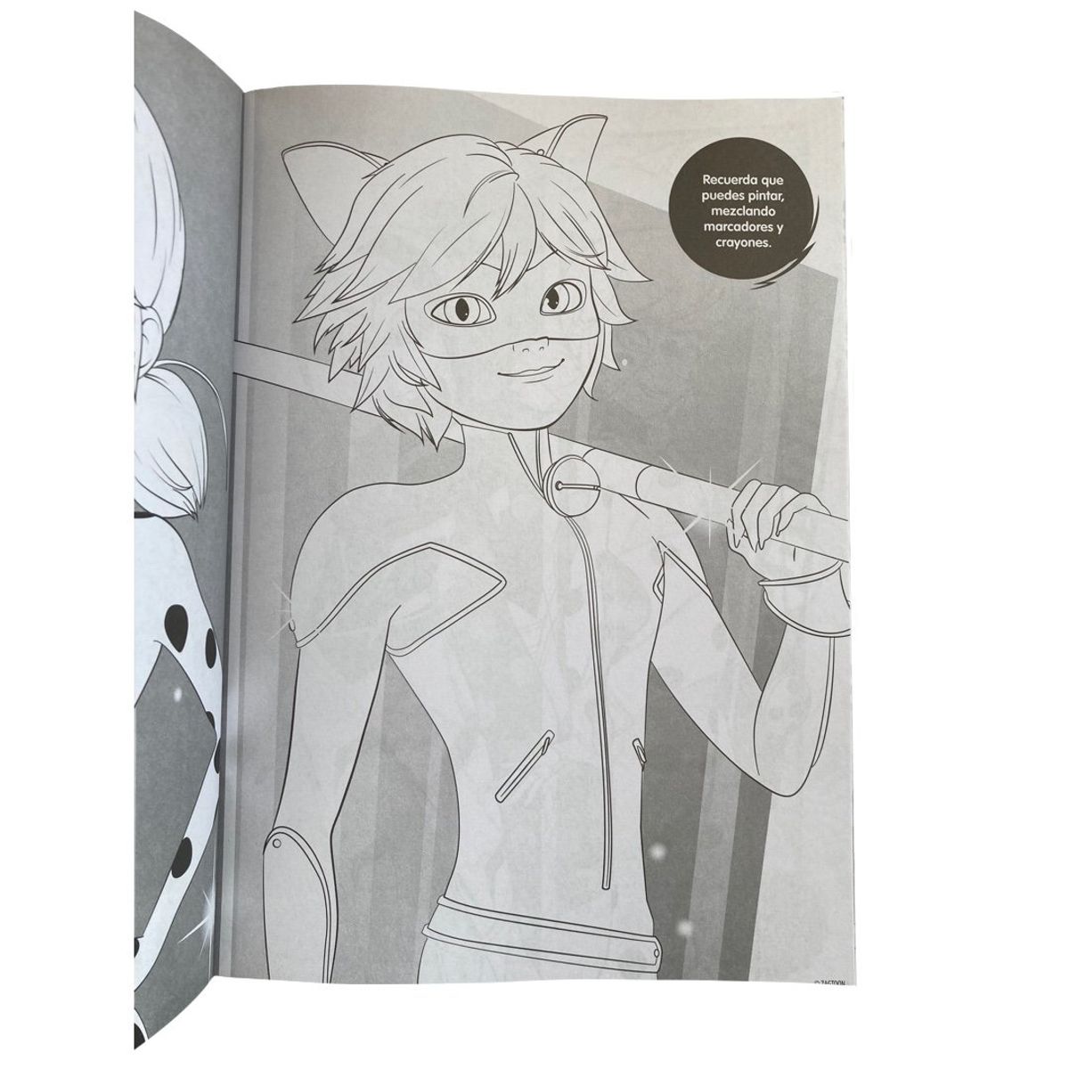 VERTICE - Libro para colorear - Súper Colorea 64 páginas - Miraculous