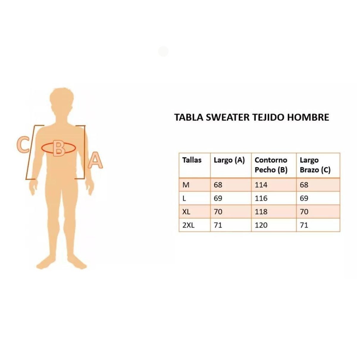 LIKE SHOP - Sweater Tejido Hombre Cuello Redondo Colores 188