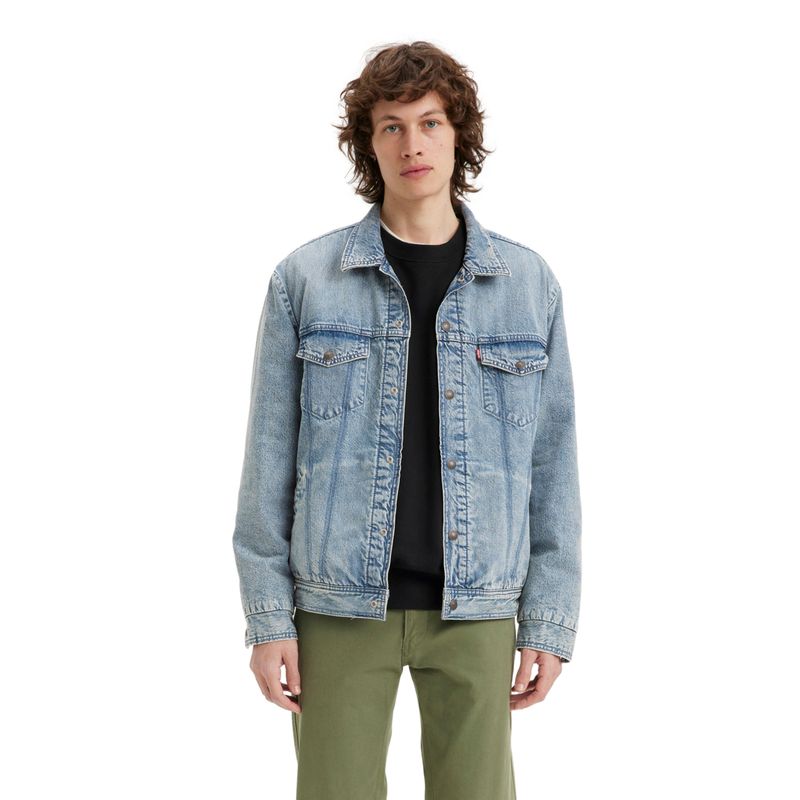 LEVIS - Chaqueta Hombre Relaxed Fit Padded Truck Azul Levis