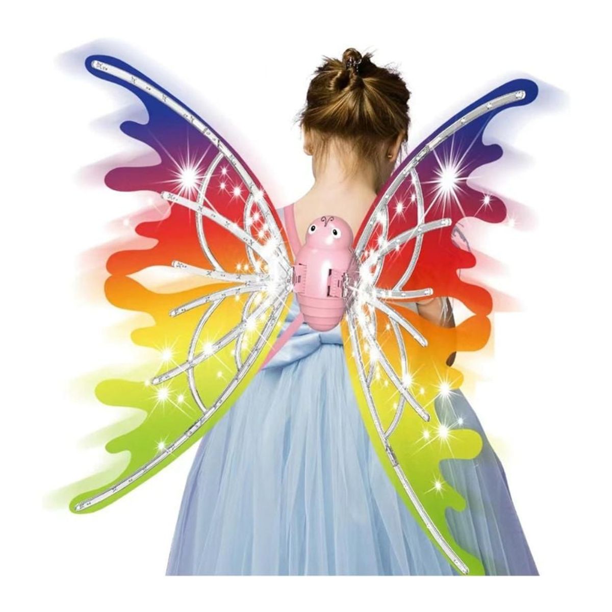 GENERICO - Disfraz Alas Hadas Para Niñas Con Luces Led Electrico