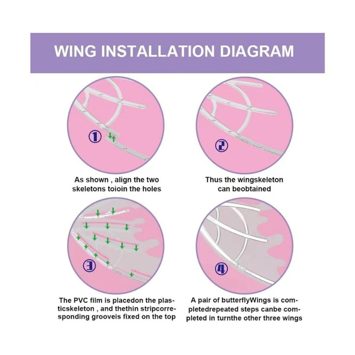 GENERICO - Disfraz Alas Hadas Para Niñas Con Luces Led Electrico