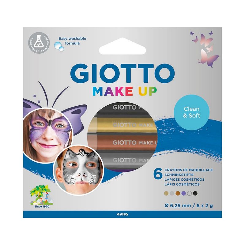 GIOTTO - Lapices Giotto Pintacaritas Make Up Glamour - 6 Colores