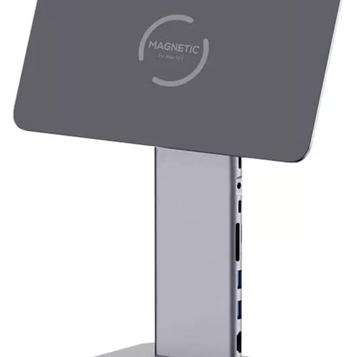 HAGIBIS - Soporte & Hub Magnetico Aluminio 4k 360 Para iPad Normal 10.9" 10° Gen