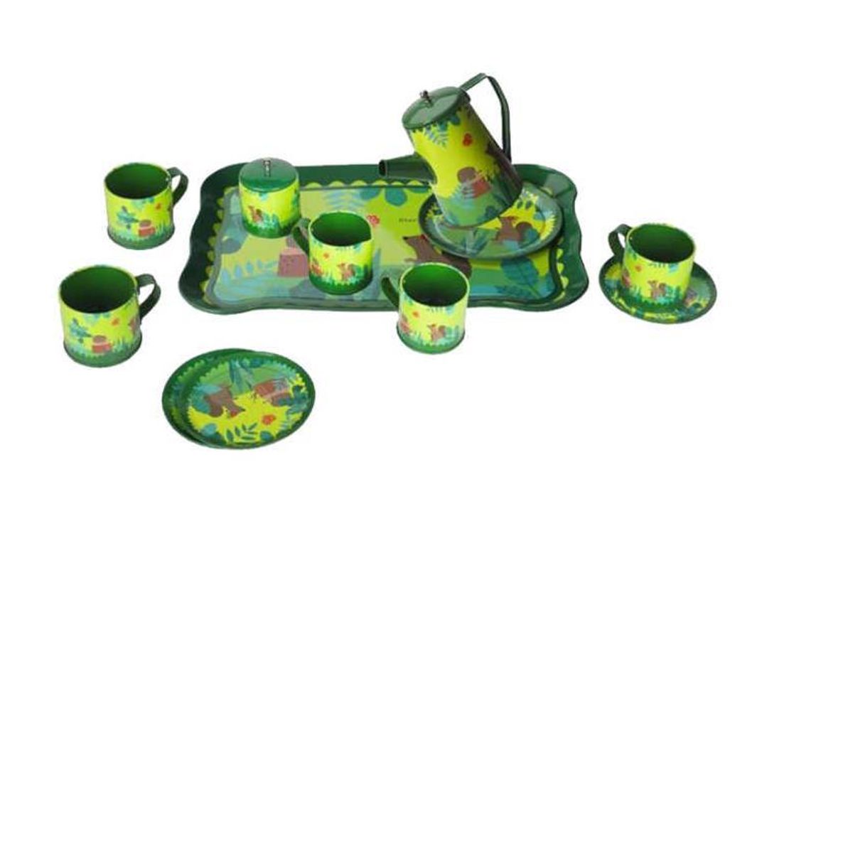 GENERICO - Set Juguetes De Té Para Niña 15pcs Metalico