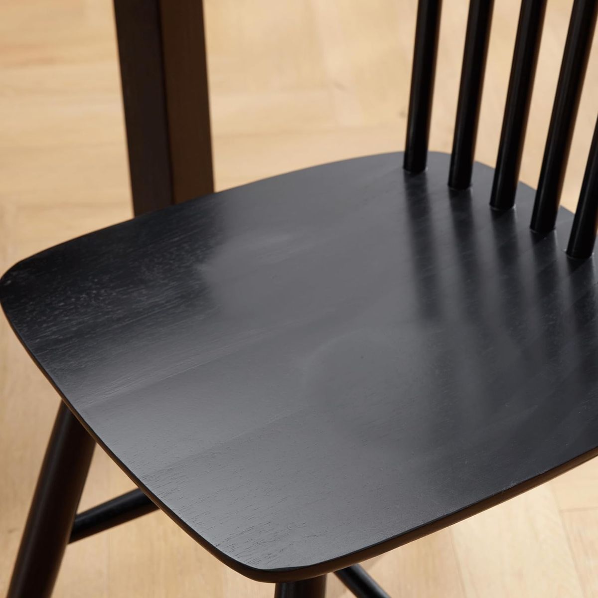 GENERICO - Pack 4 Sillas Windsor Madera Negro