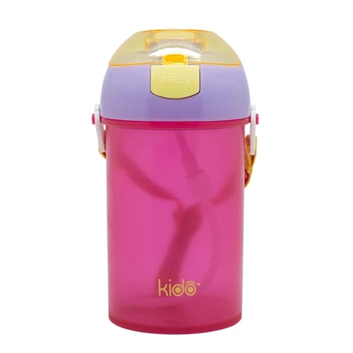 KEEP - Botella Vaso Hermético Botón Autómatico Niños Kido Bpa Free Rosa