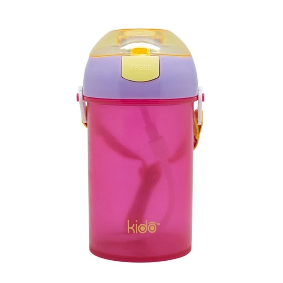 KEEP - Botella Vaso Hermético Botón Autómatico Niños Kido Bpa Free Rosa