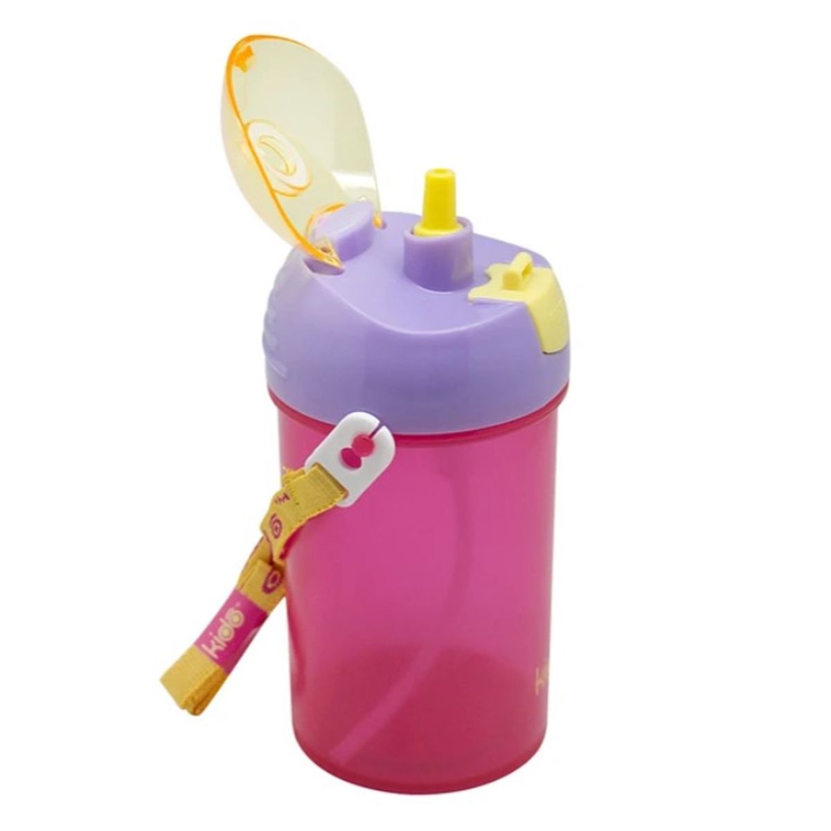 KEEP - Botella Vaso Hermético Botón Autómatico Niños Kido Bpa Free Rosa