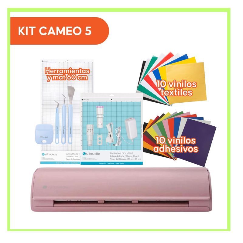 SILHOUETTE - Kit Silhouette cameo 5 Rosada