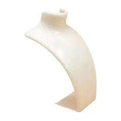 GENERICO - Pack 2 Exhibidor Acrilico De Collar Blanco