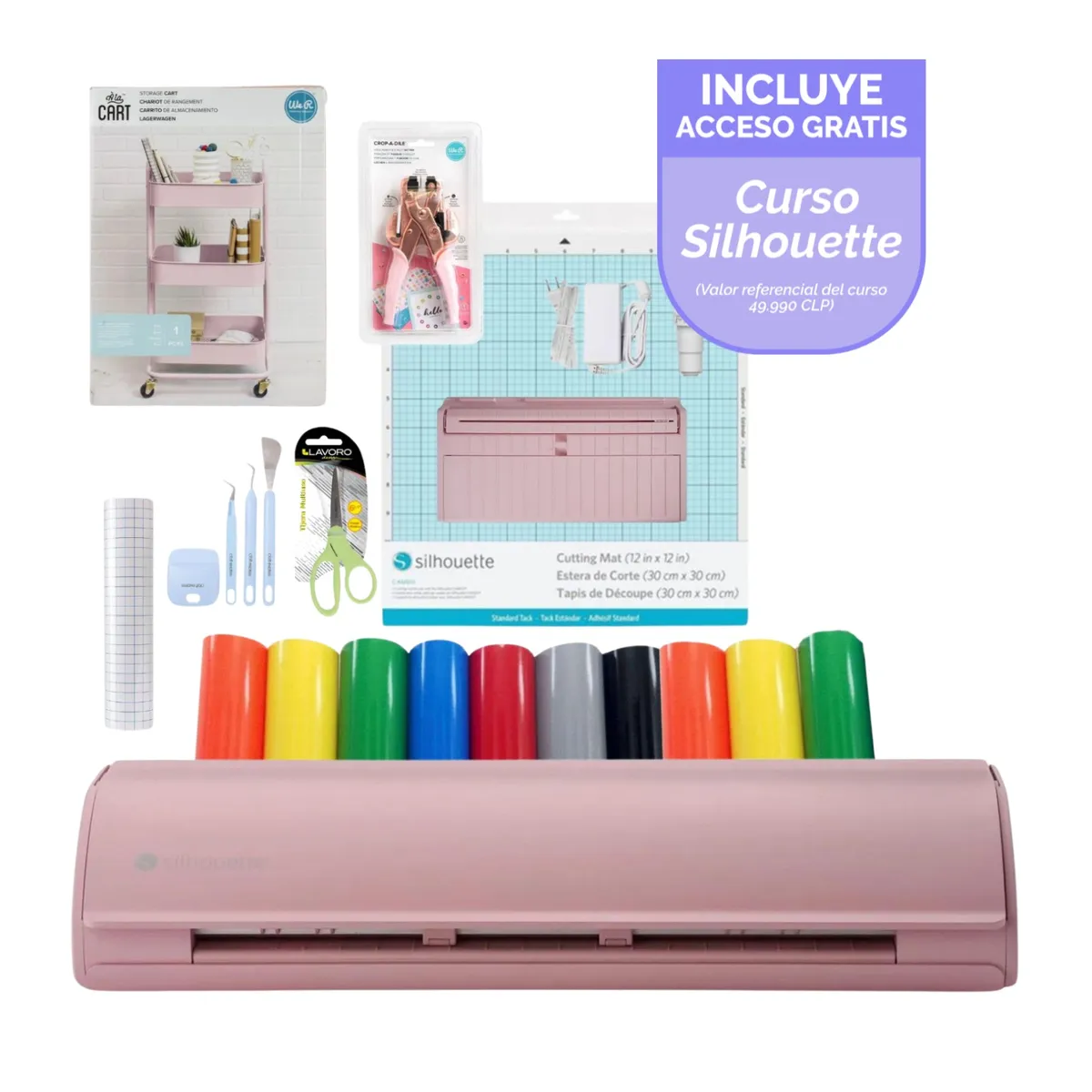 SILHOUETTE - KIT EMPRENDOR FULL CAMEO 5 PINK