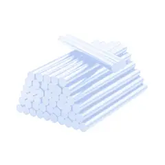 OKAERI - BARRAS DE SILICONA 1KG 25CM 7MM - Blanco