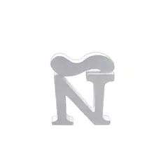 GENERICO - Letra De Madera Ñ 11cm