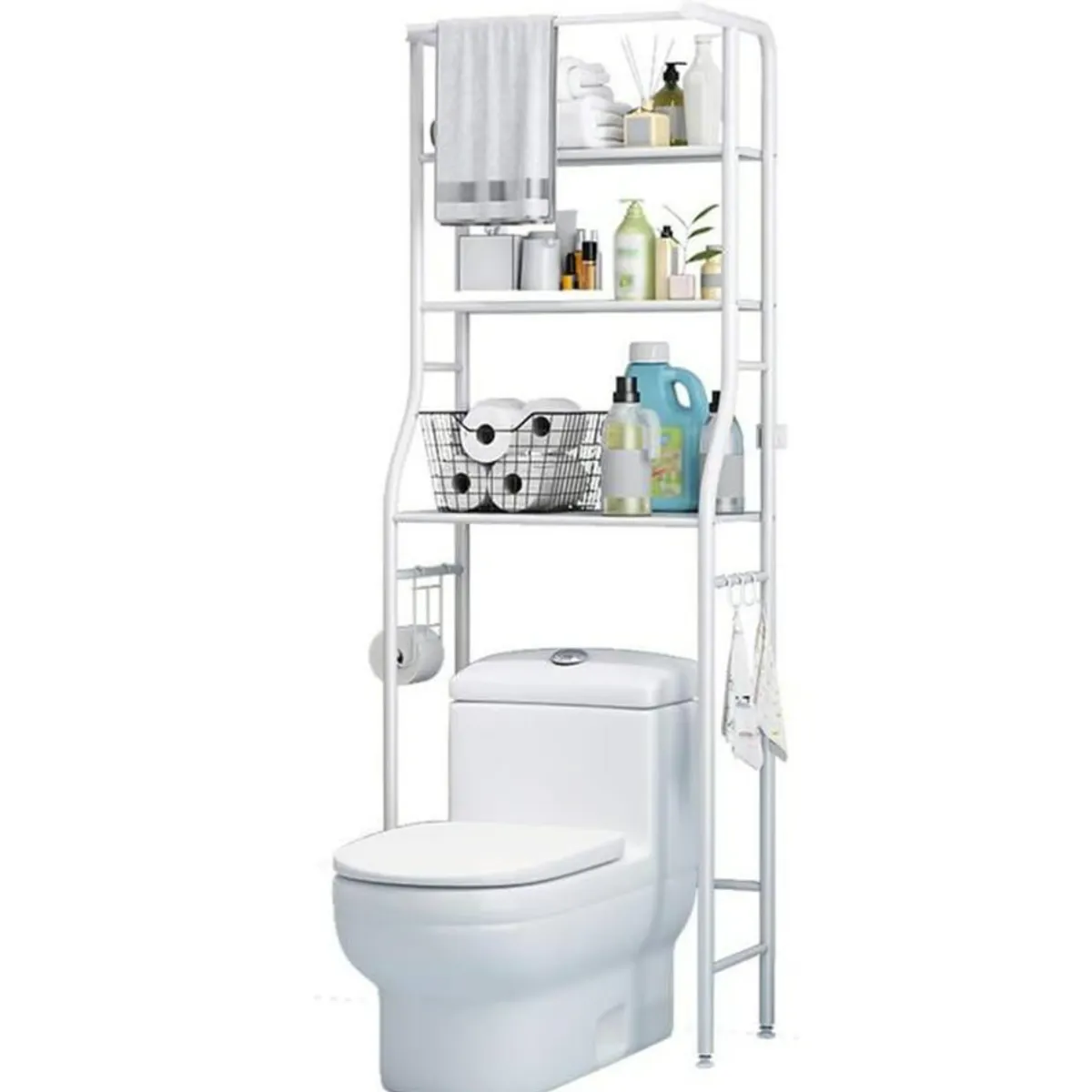 GENERICO - Repisa Estante Metalico para Lavadora y Baño  Mueble Organizador de 3 Niveles