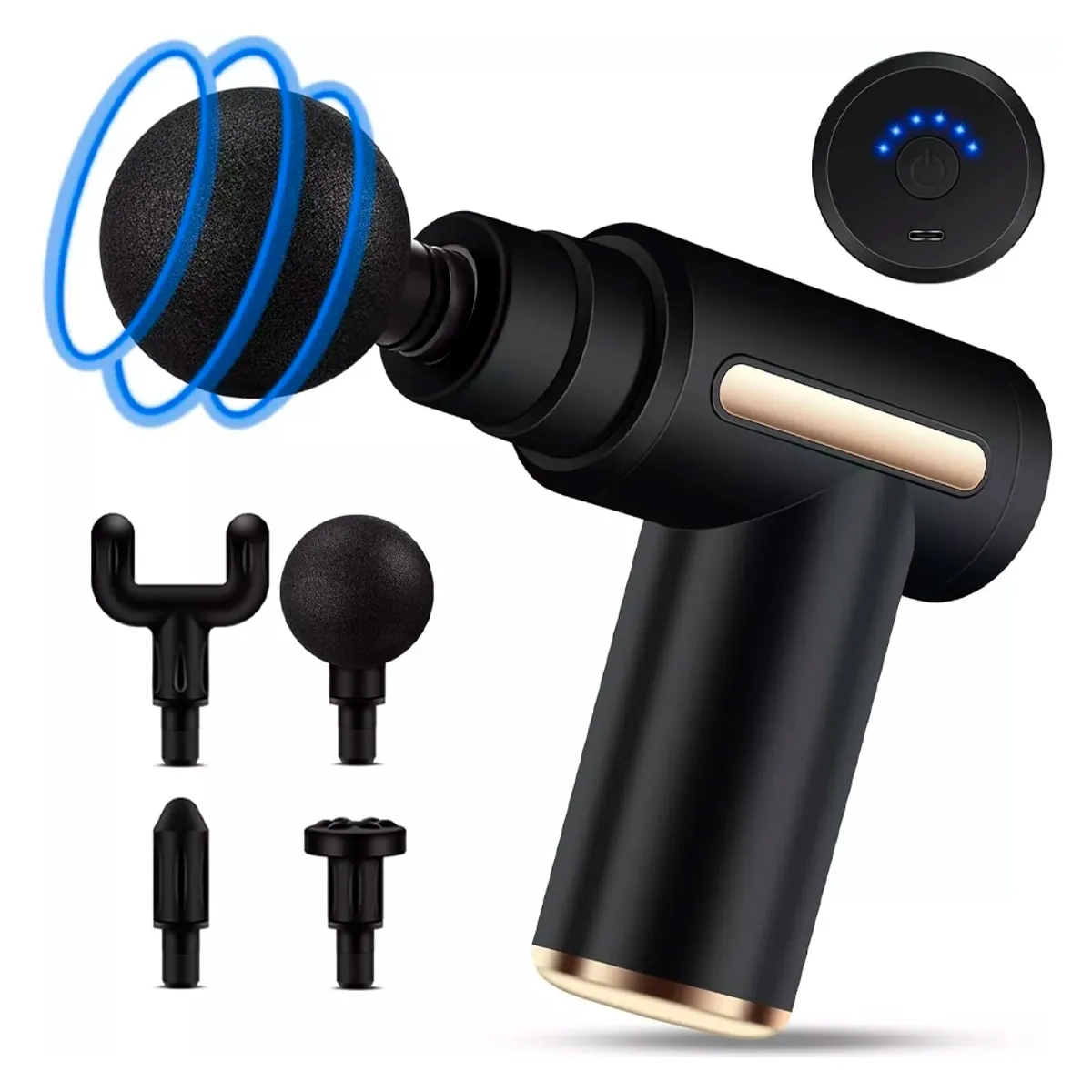 IRM - Facial Gun Pistola De Masaje Recargable Masajeador Portatil