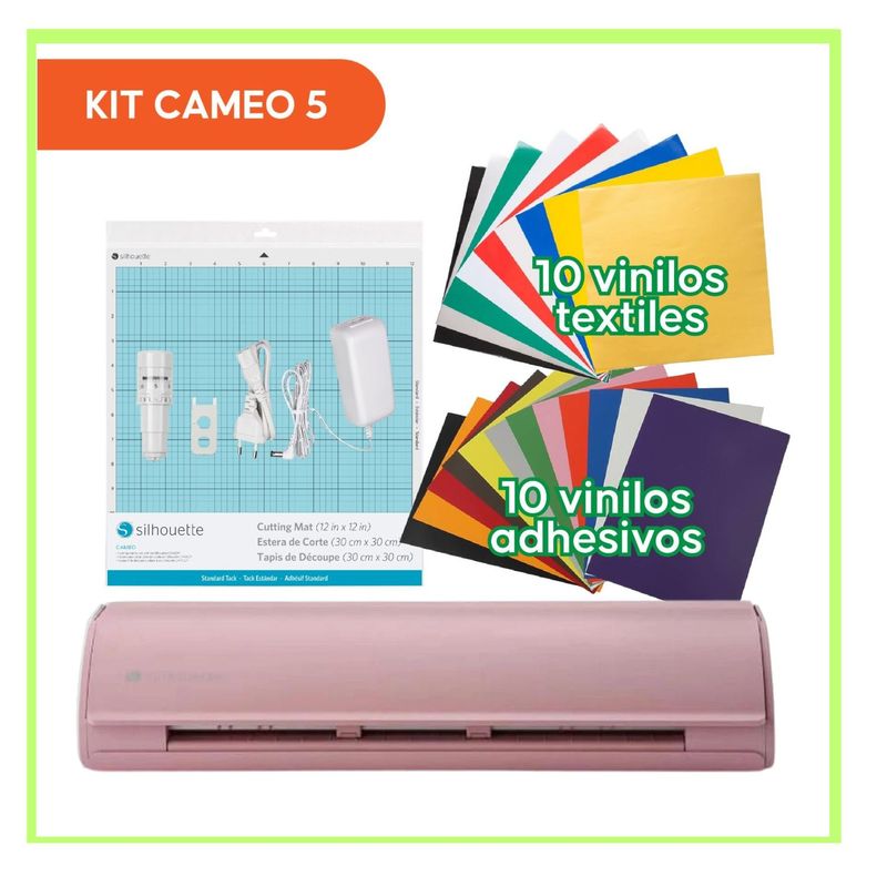 SILHOUETTE - Cameo 5 Rosada + Kit vinilos