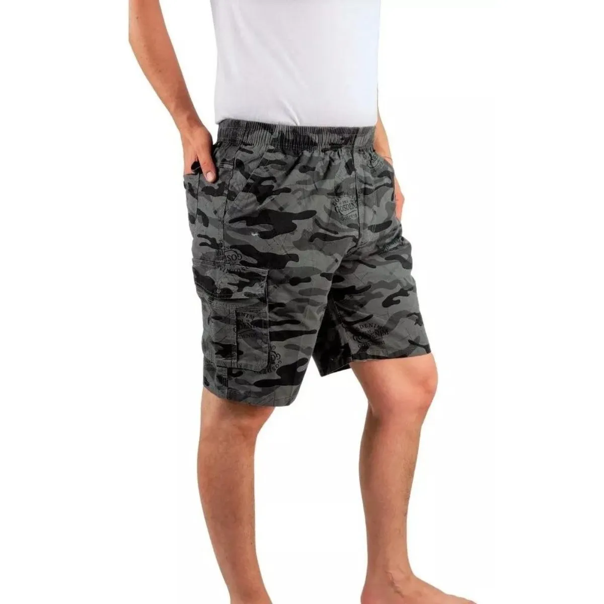 LIKE SHOP - Short Urbano Hombre Pantalón Cargo Camuflaje 505