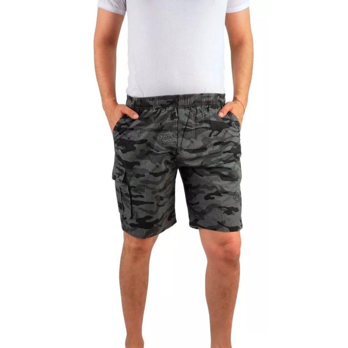 LIKE SHOP - Short Urbano Hombre Pantalón Cargo Camuflaje 505