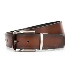 VELEZ - Vélez Cinturón Doble Faz De Cuero Vintage Miel