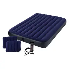 INTEX - Colchón Inflable 2 Plazas Dura-Beam con Inflador Manual