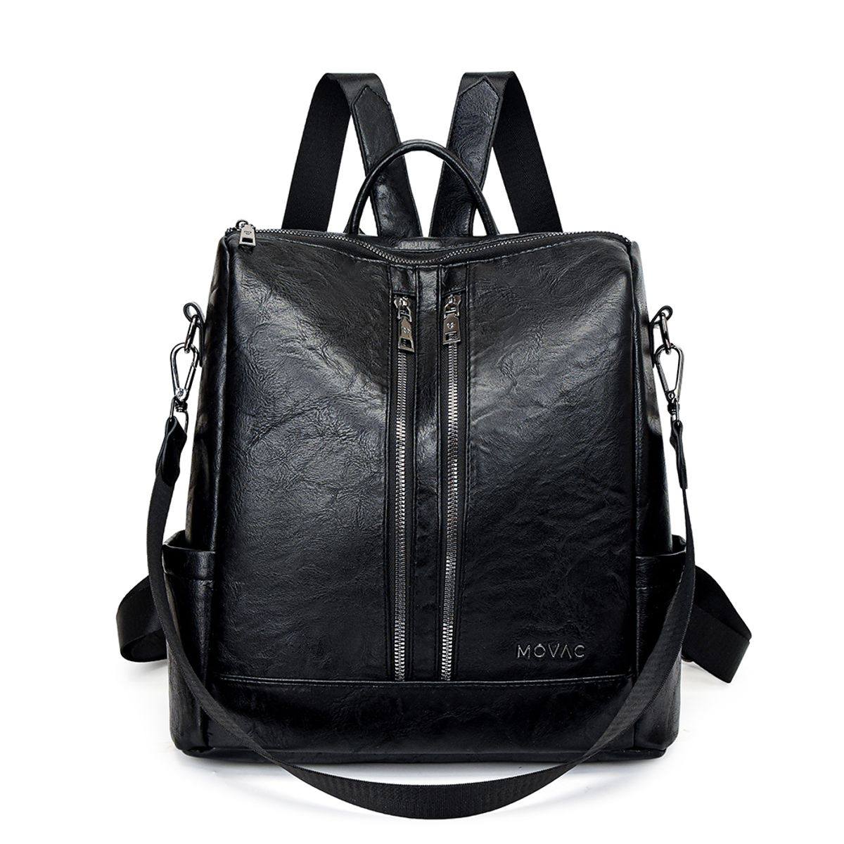 MV MOVAC - Mochila Ultra Elegance Antirrobo Urbana Cuero PU Ecológico Mujer Impermeable