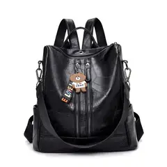 GENERICO - Mochila Movac Antirrobo Urbana Cuero PU Ecológico Mujer Impermeable