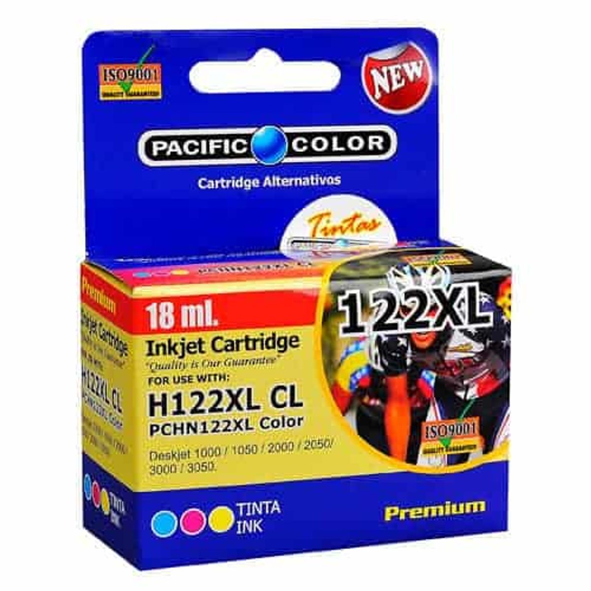 PACIFIC COLOR - TINTA ALTERNATIVA COMPATIBLE HP 122 XL COLOR