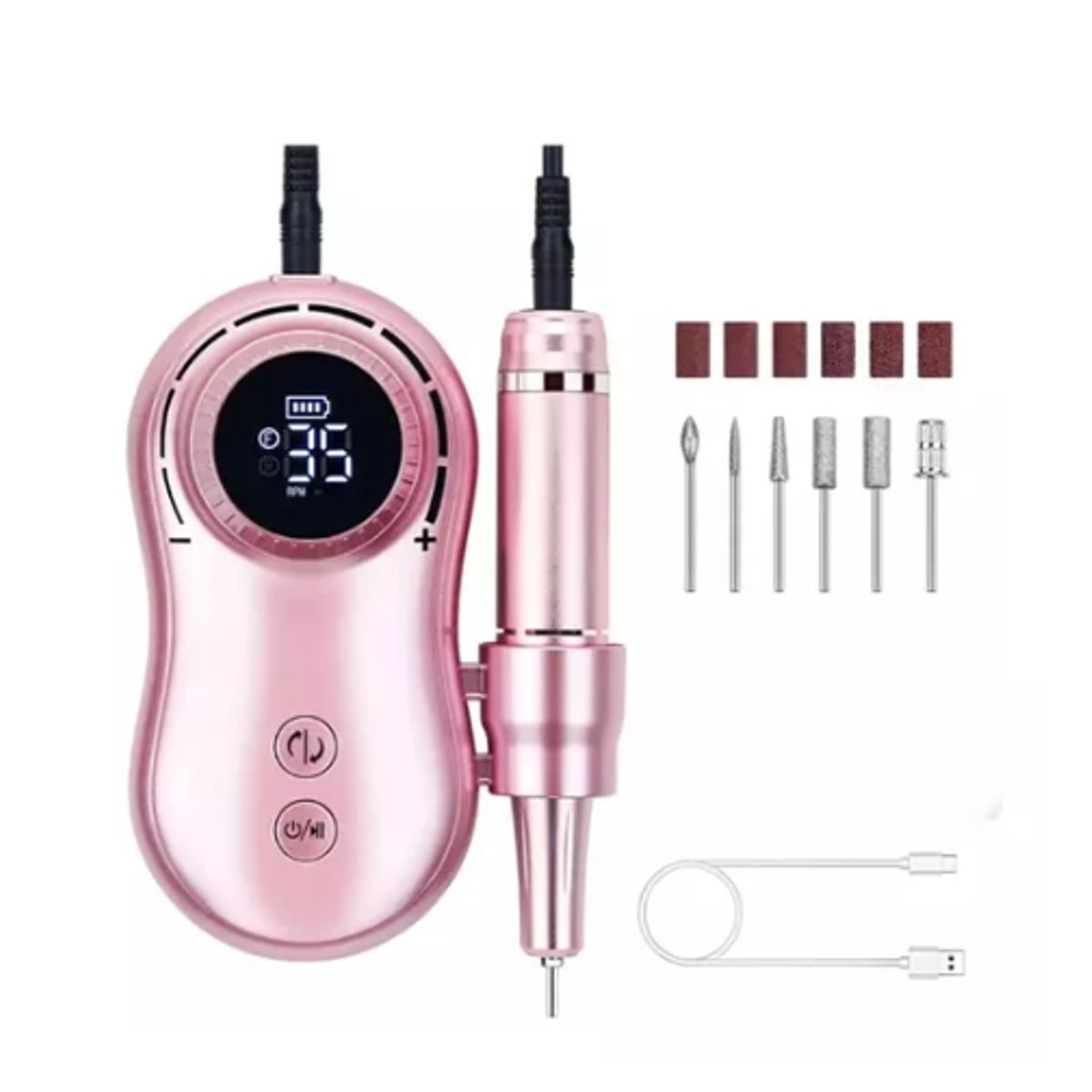 GENERICO - Maquina Torno Inalambrico Uñas 35000rpm Manicure Pedicure
