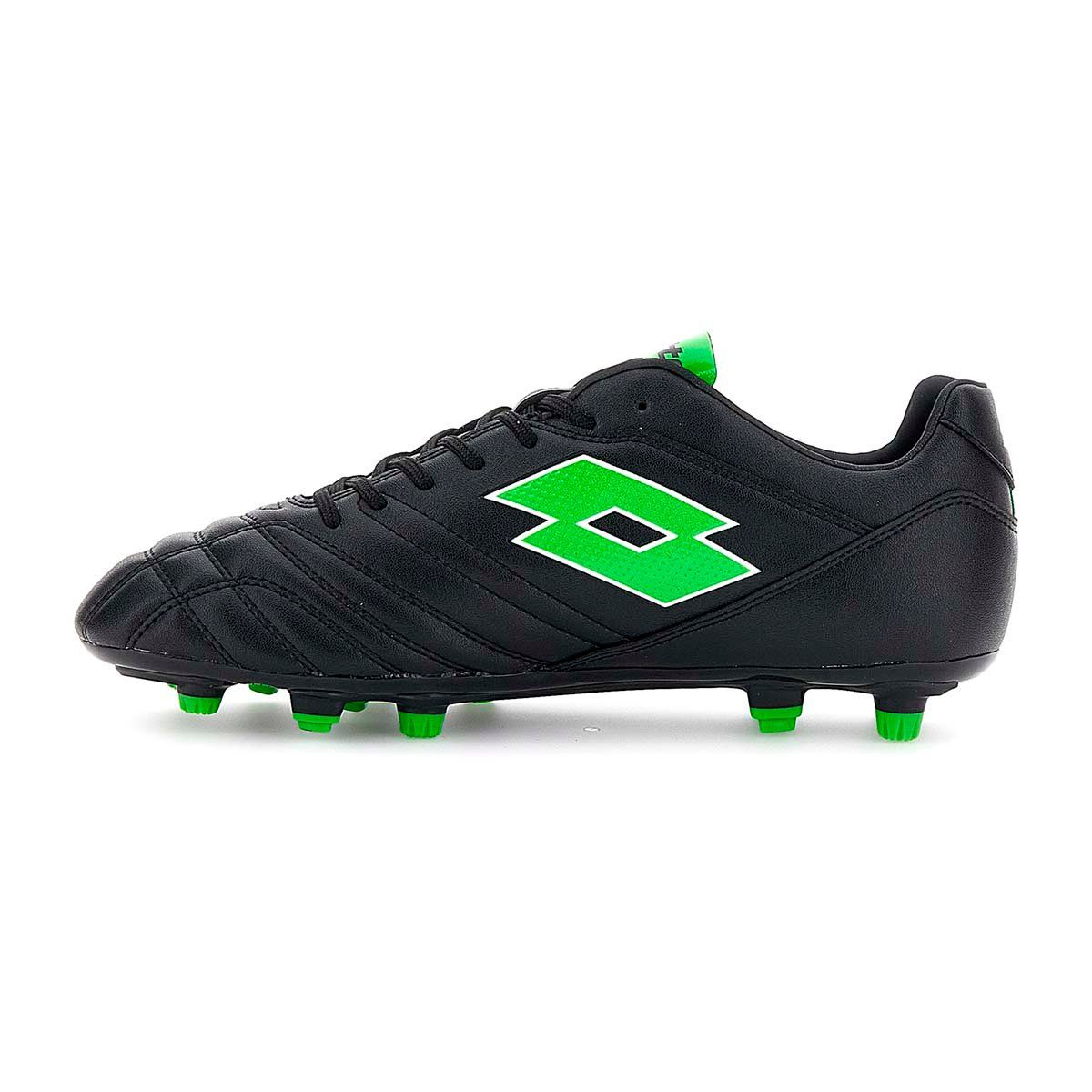 LOTTO - Zapato de Futbol Hombre Lotto - Stadio FG 705 Negro Verde - Negro - 42,5