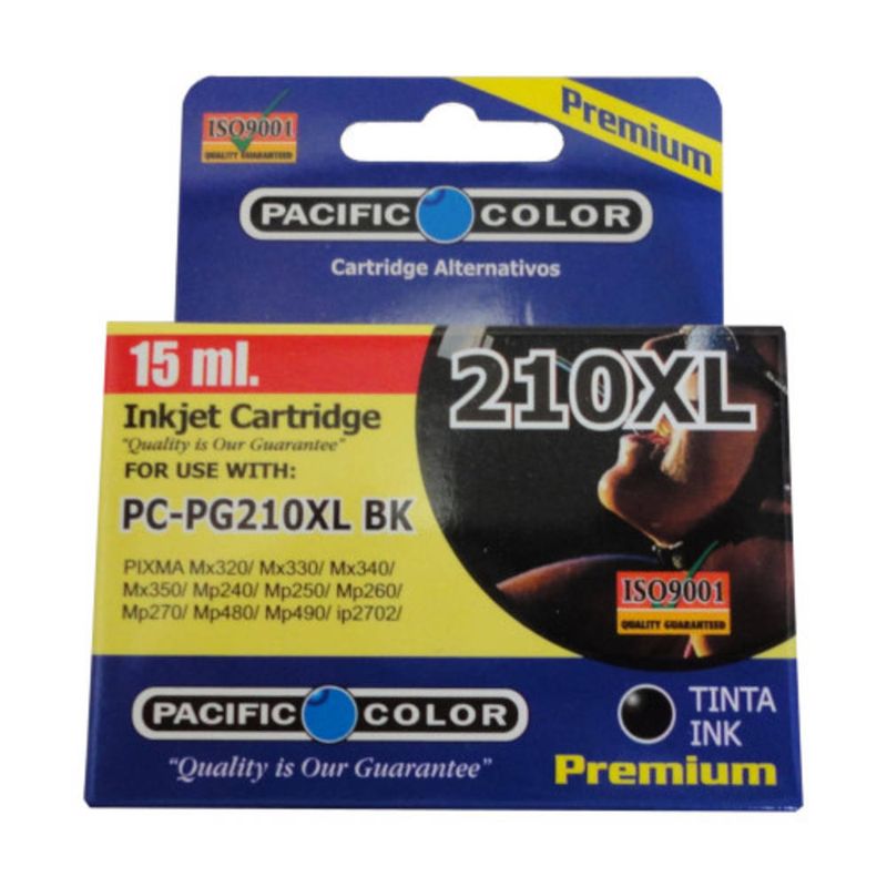 PACIFIC COLOR - TINTA CANON PG-210 XL BLACK PACIFIC COLOR