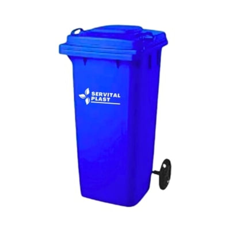 GENERICO - Basurero Contenedor de basura 120 Lts Azul