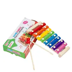 ARTIDIX - Metalófono xilófono 8 notas cromáticas colores