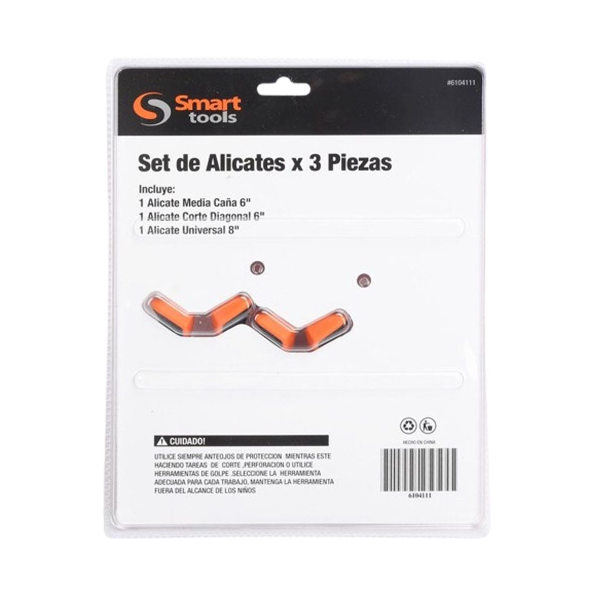 SMART TOOLS - Juego De Alicates Smart Tools - 3 Piezas